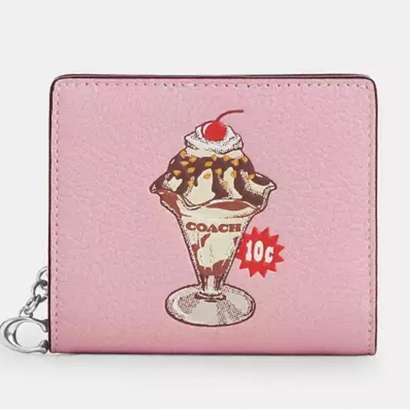 Coach Snap Wallet With Sundae Graphic nwt in packaging - Picture 1 of 4